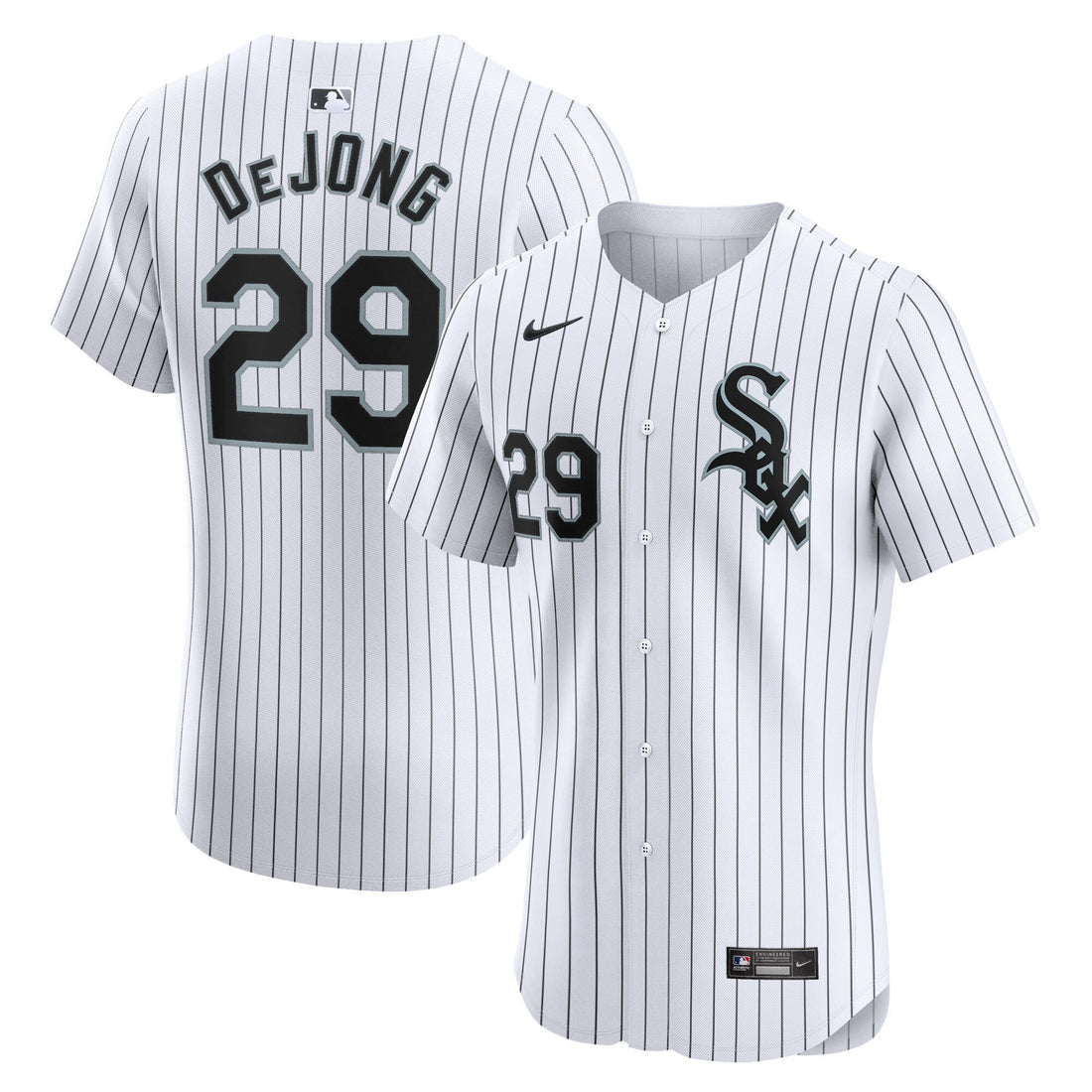 Paul Dejong Chicago White Sox white Elite jersey