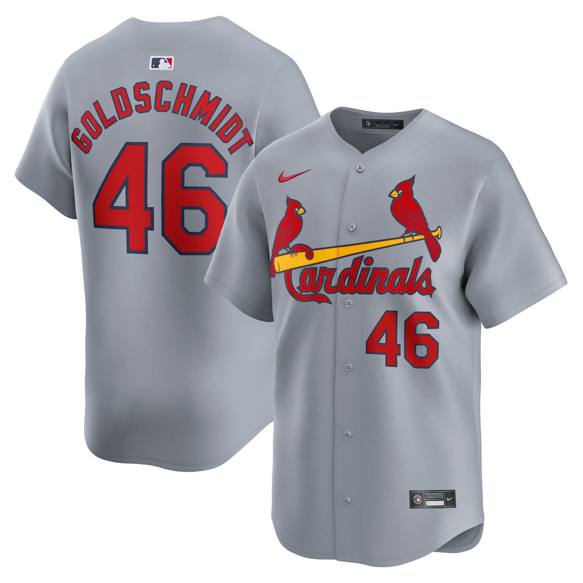 Paul Goldschmidt St. Louis Cardinals gray Limited jersey