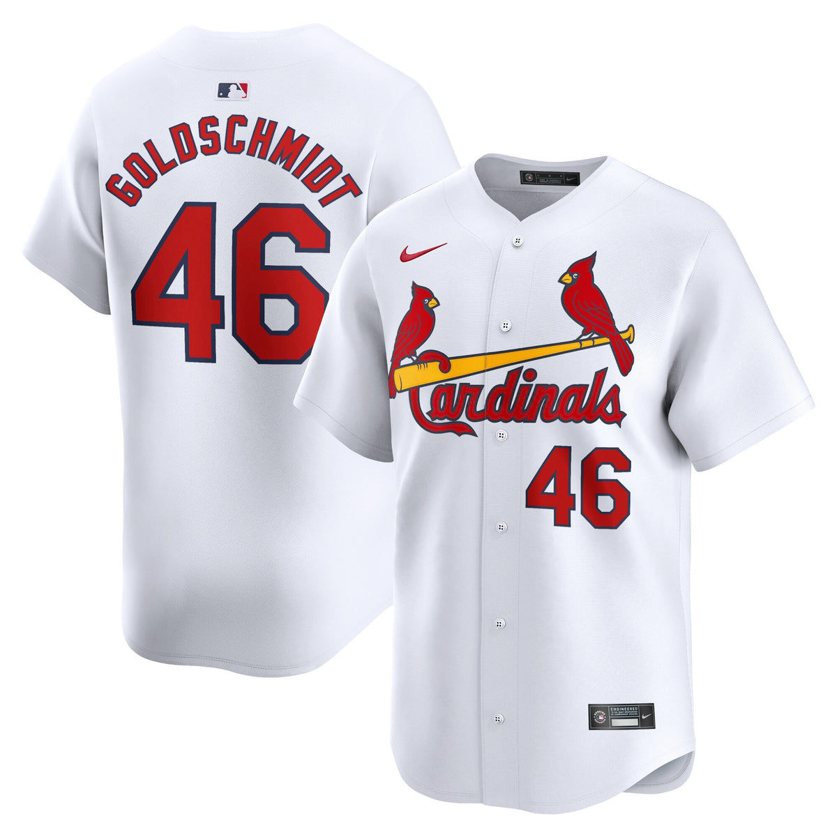 Paul Goldschmidt St. Louis Cardinals white Limited jersey