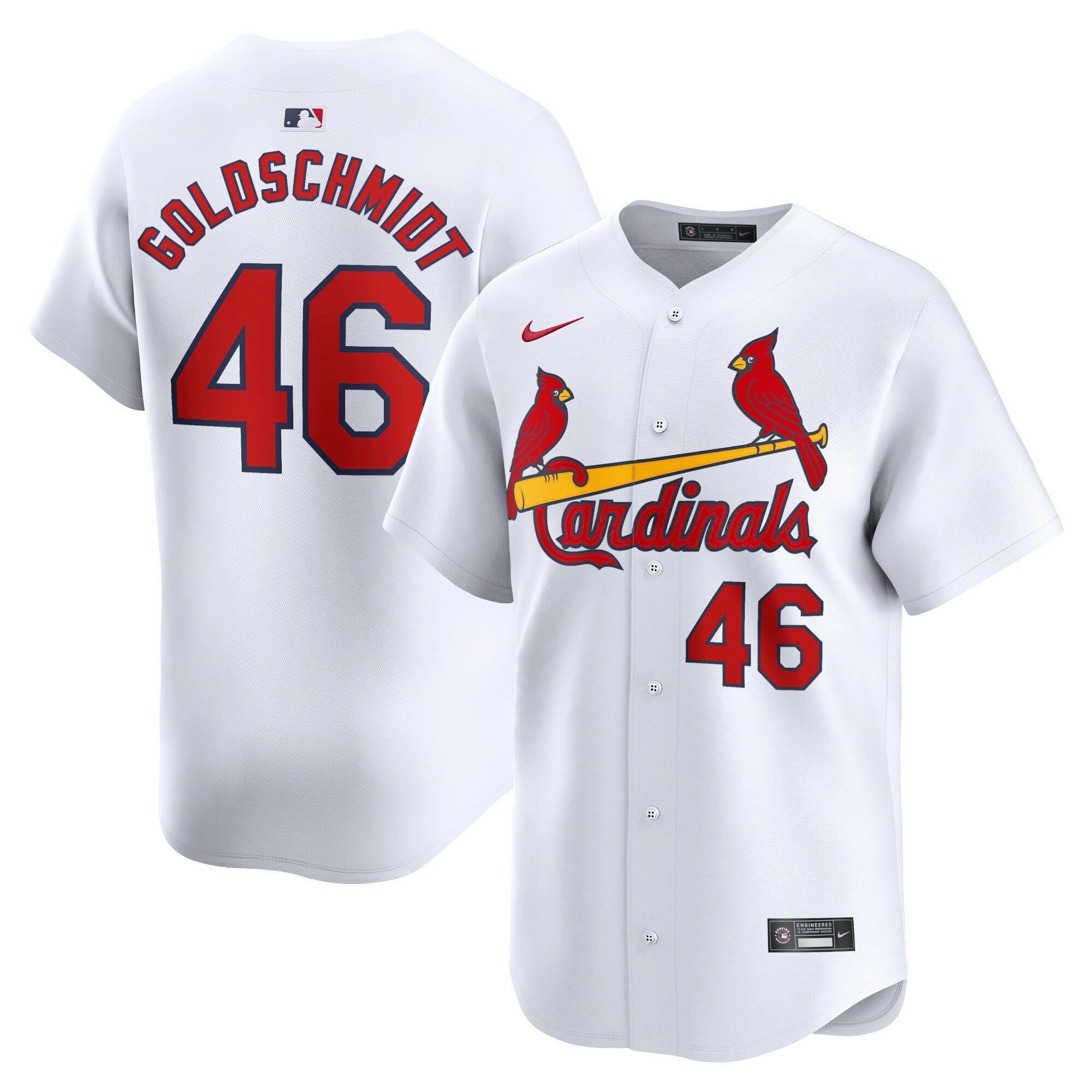 Paul Goldschmidt St. Louis Cardinals white Limited jersey