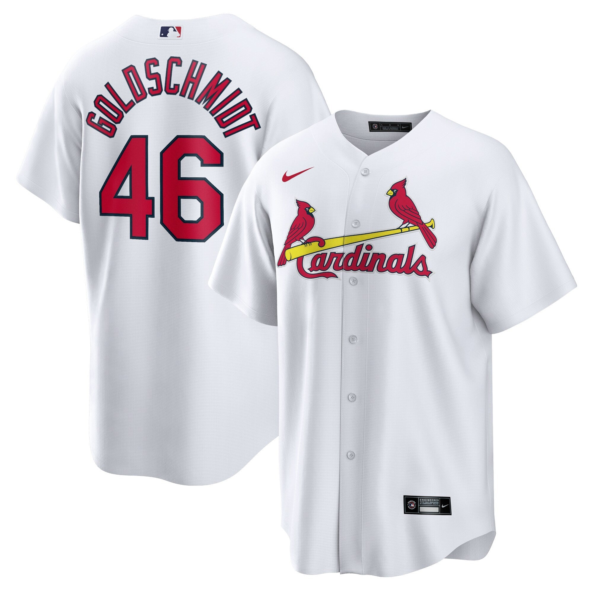 Paul Goldschmidt St. Louis Cardinals white Home jersey