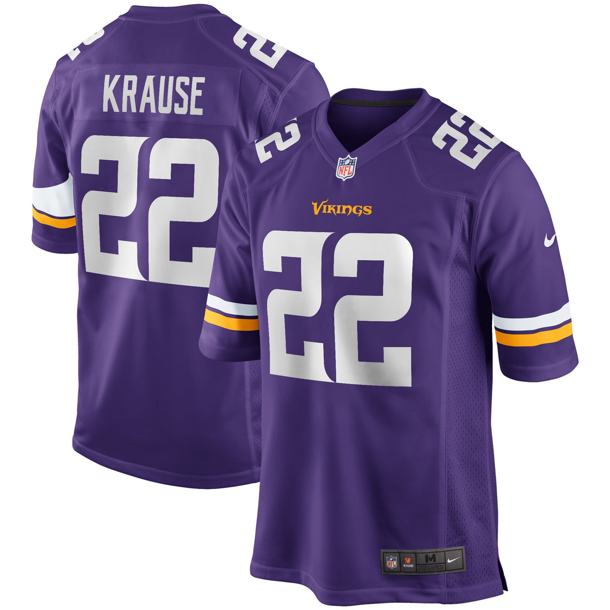 Paul Krause Minnesota Vikings purple Game jersey
