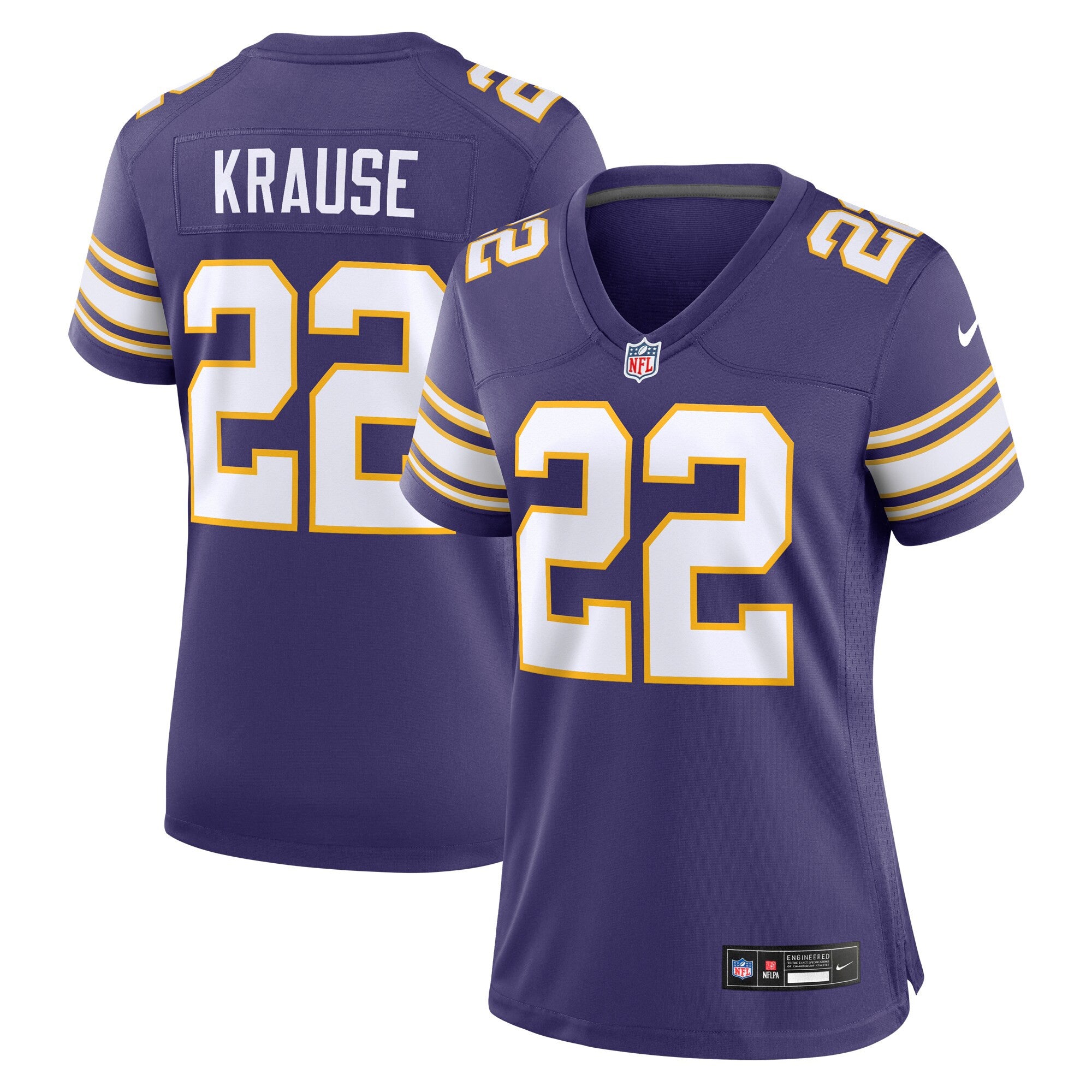 Paul Krause Minnesota Vikings purple Classic jersey