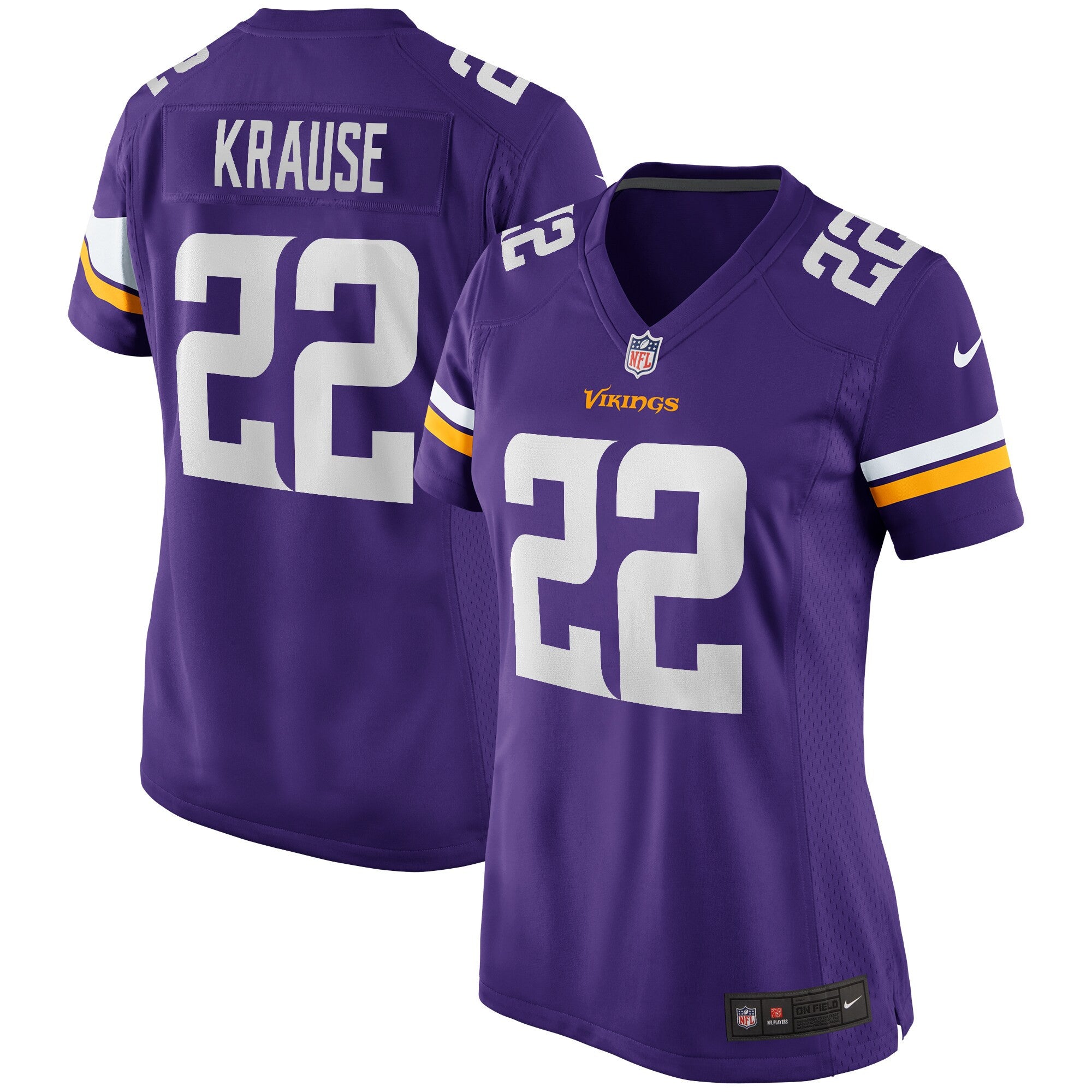 Paul Krause Minnesota Vikings purple Game jersey