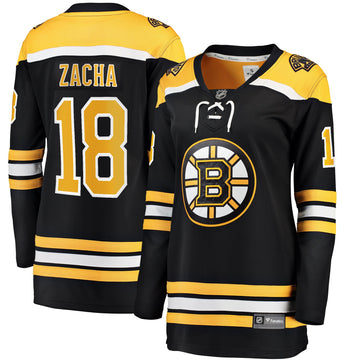 Pavel Zacha Boston Bruins black Home jersey