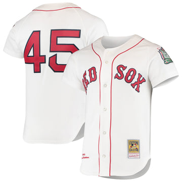 Pedro Martinez Boston Red Sox white Cooperstown jersey