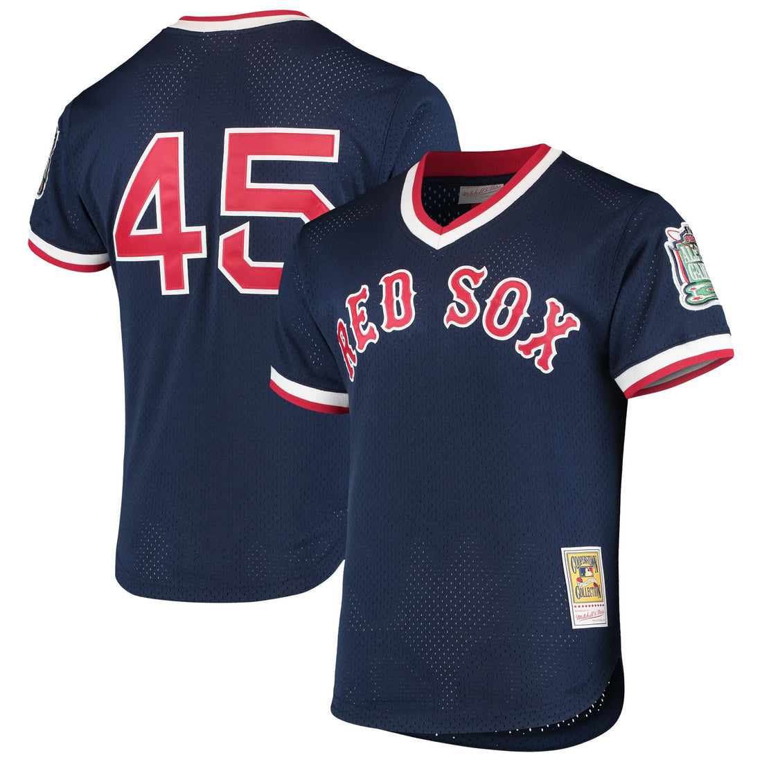 Pedro Martinez Boston Red Sox navy Cooperstown jersey