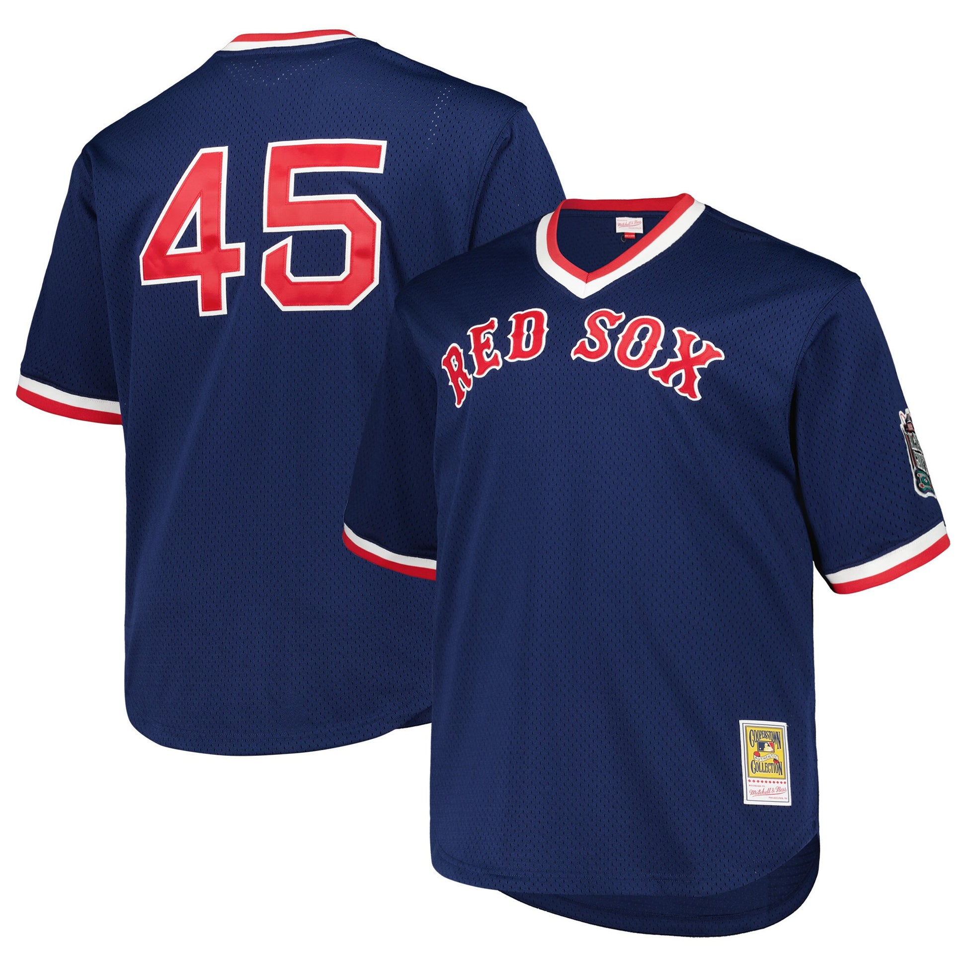 Pedro Martinez Boston Red Sox navy Cooperstown jersey