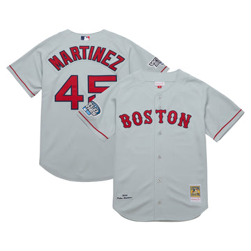 Pedro Martinez Boston Red Sox gray Throwback jersey