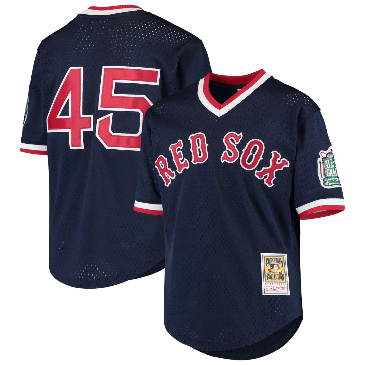 Pedro Martinez Boston Red Sox navy Cooperstown jersey