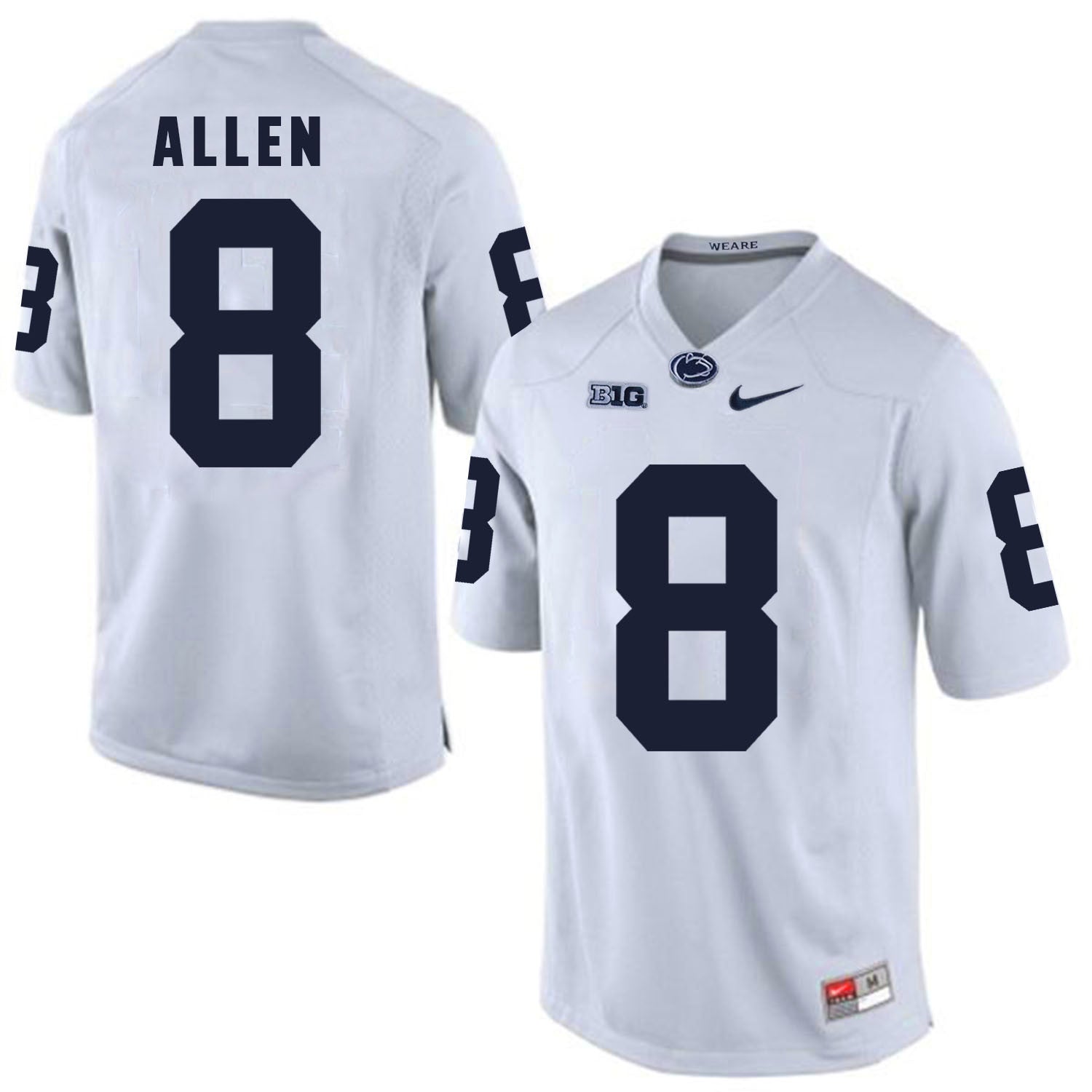Mark Allen Penn State Nittany Lions white jersey
