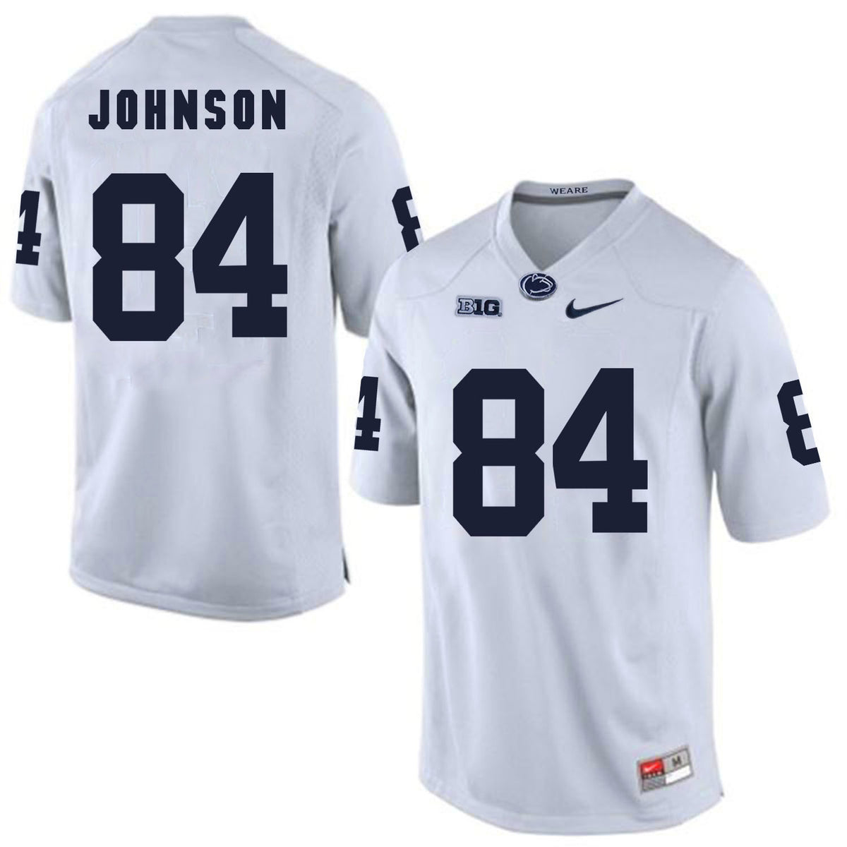 Juwan Johnson Penn State Nittany Lions white jersey