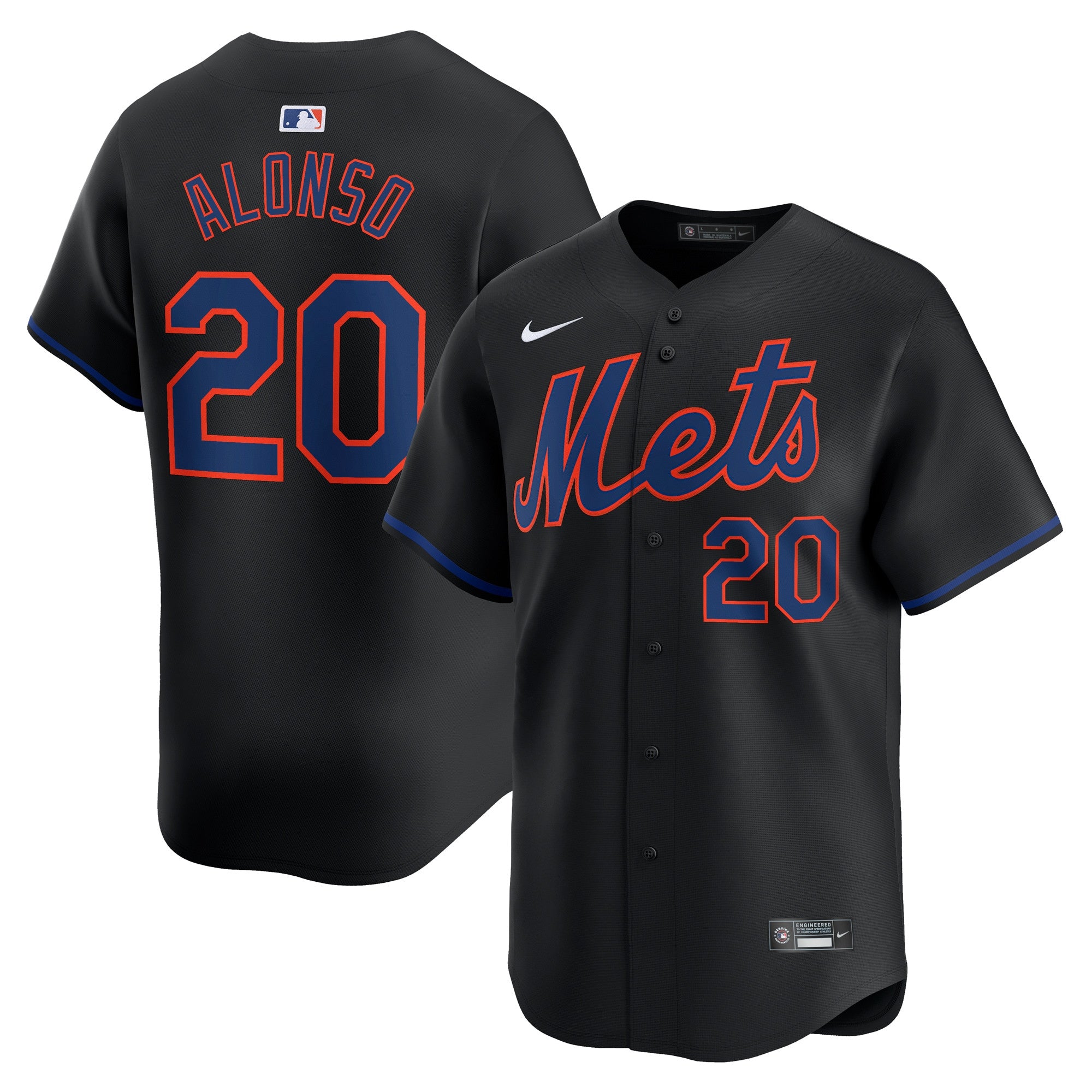 Pete Alonso New York Mets black Limited jersey