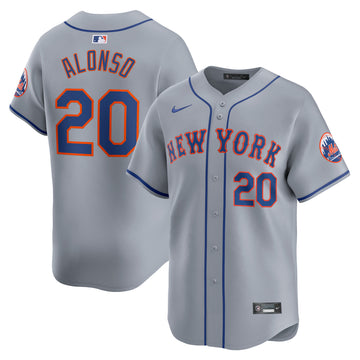 Pete Alonso New York Mets gray Limited jersey