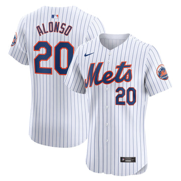 Pete Alonso New York Mets white Elite jersey