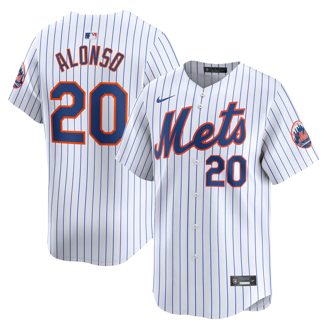 Pete Alonso New York Mets white Limited jersey