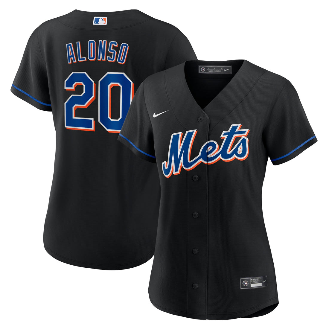 Pete Alonso New York Mets black Alternate jersey