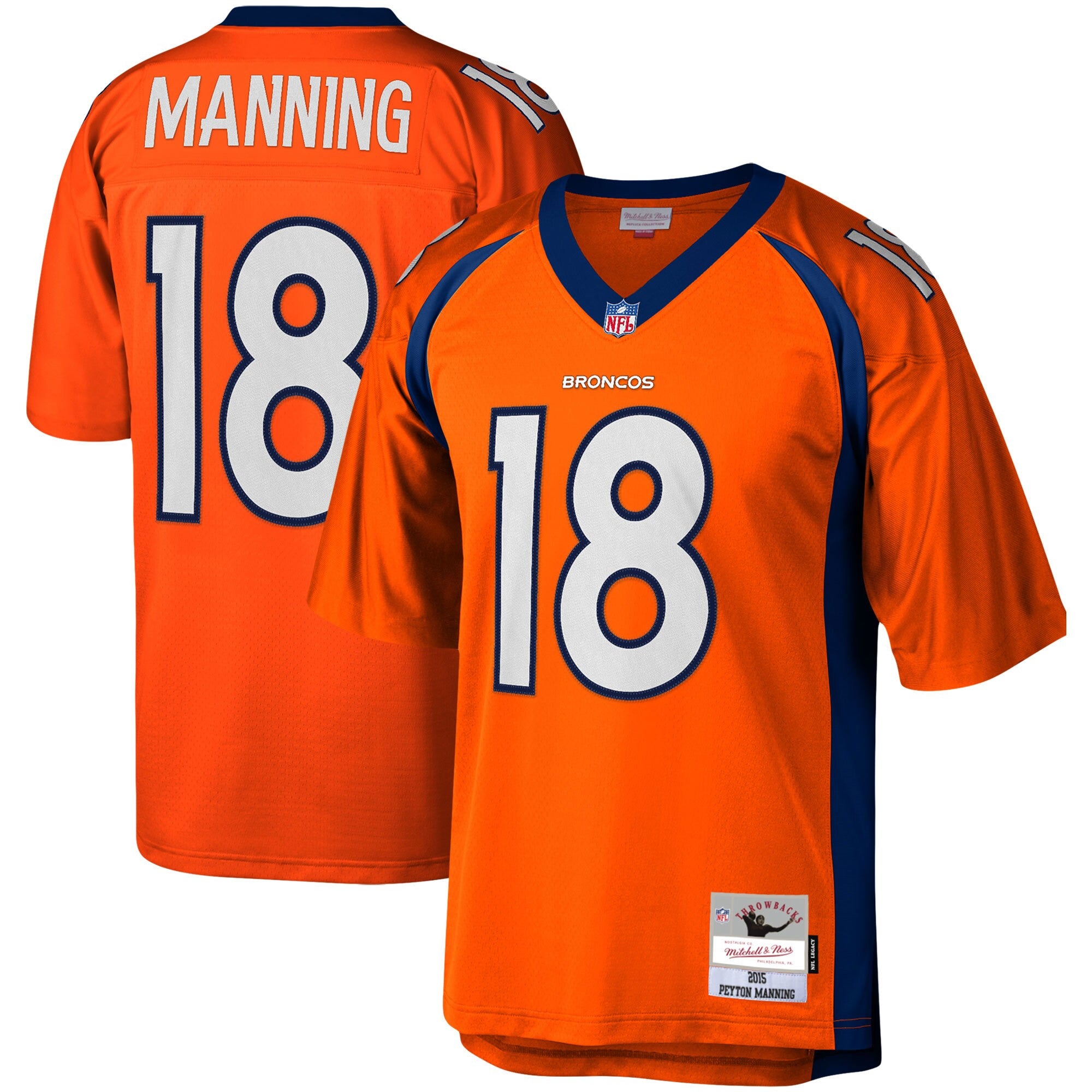 Peyton Manning Denver Broncos orange jersey