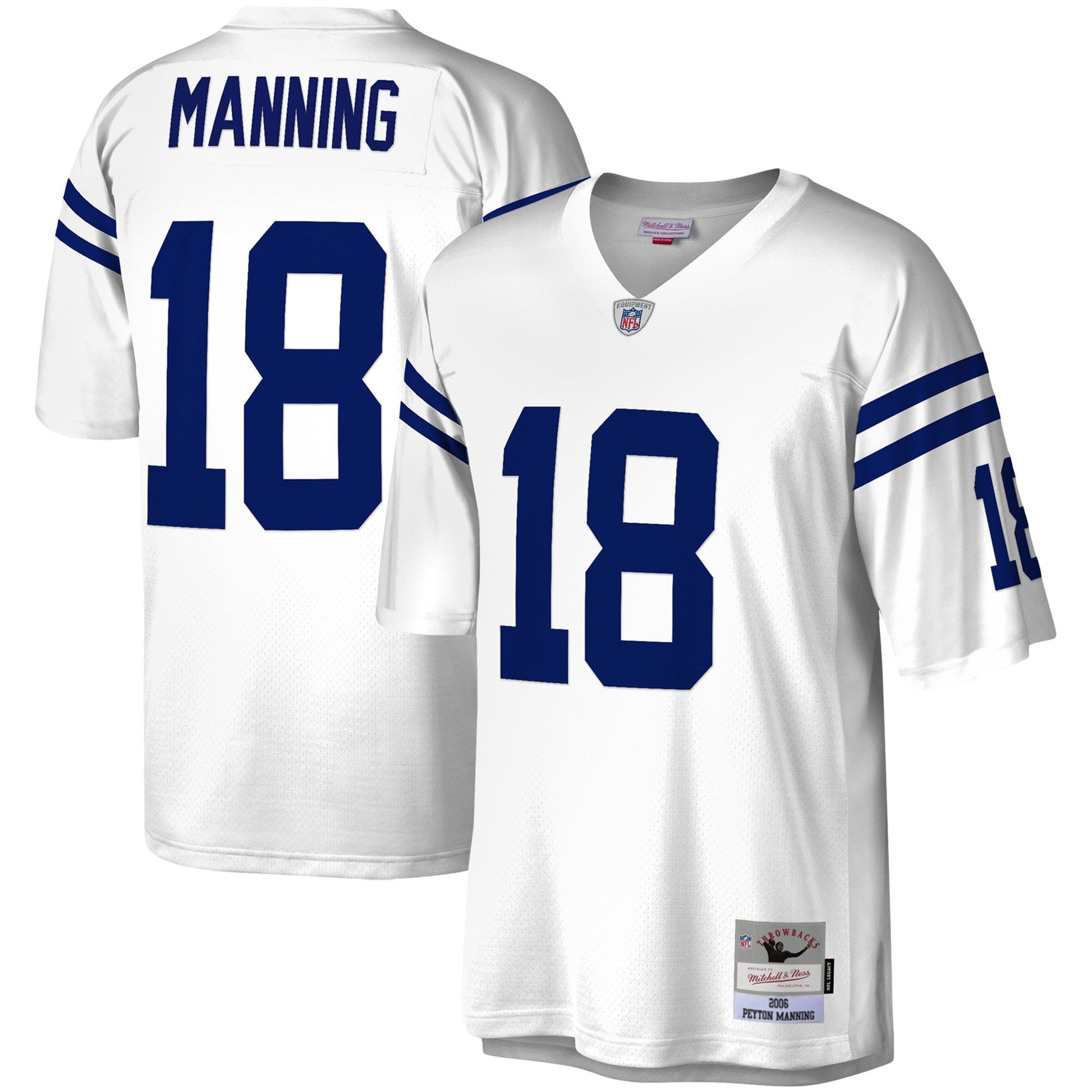 Peyton Manning Indianapolis Colts white jersey