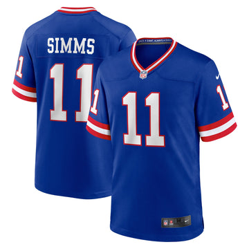 Phil Simms New York Giants royal Classic jersey