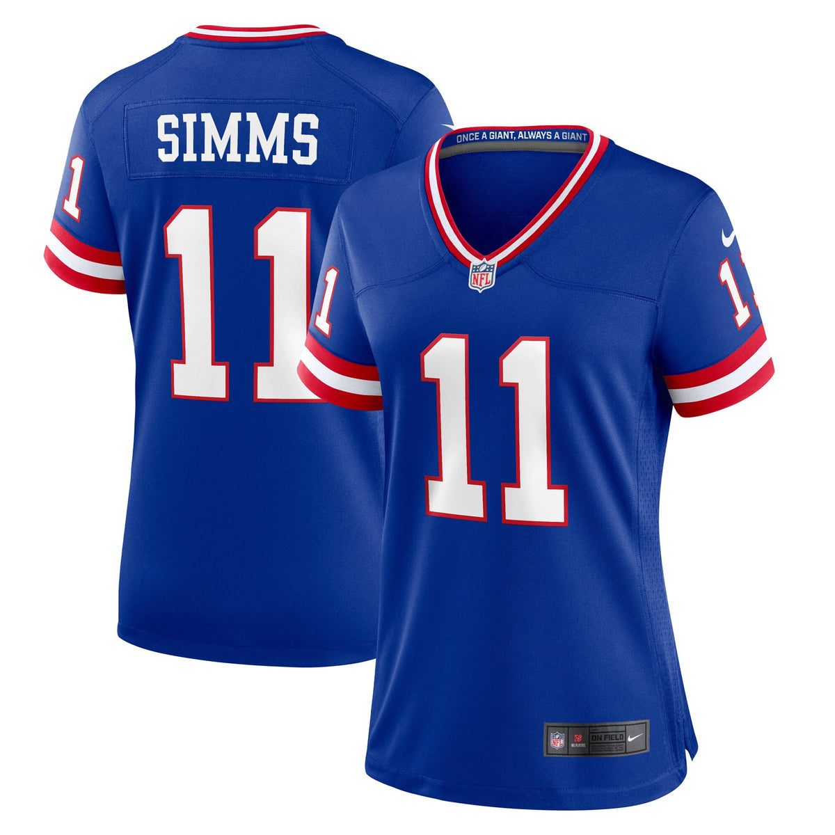 Phil Simms New York Giants royal Classic jersey