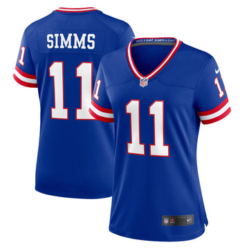 Phil Simms New York Giants royal Classic jersey