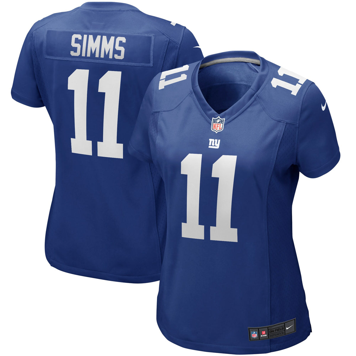 Phil Simms New York Giants royal Game jersey