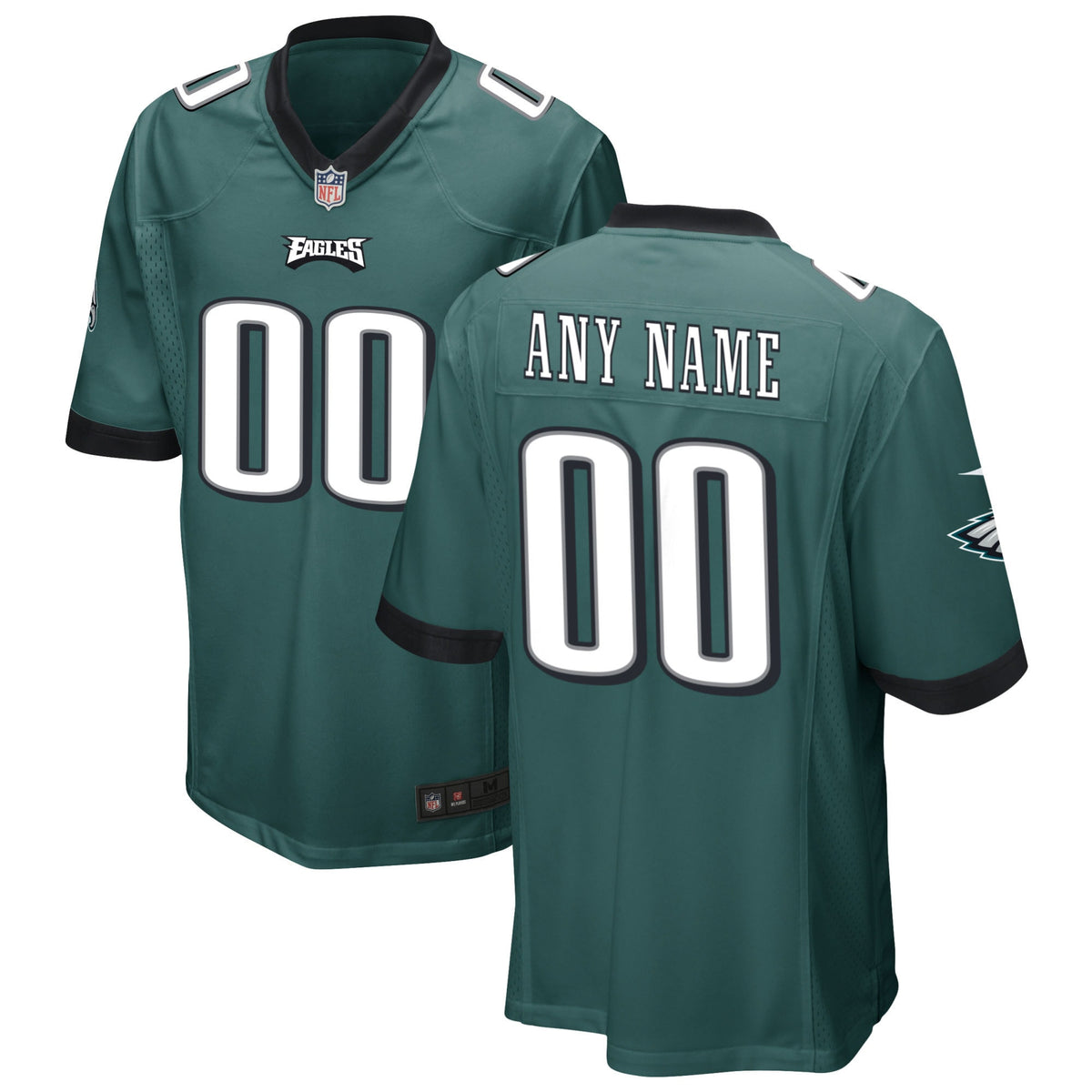 Custom Philadelphia Eagles green jersey