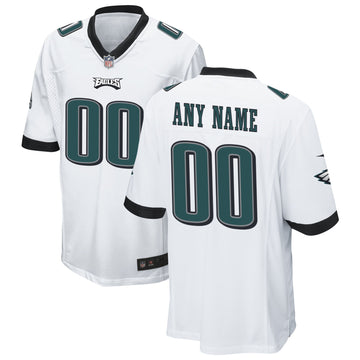 Custom Philadelphia Eagles white jersey