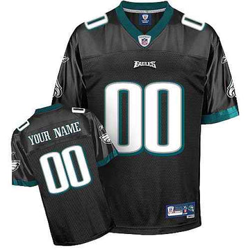 Custom Philadelphia Eagles black jersey