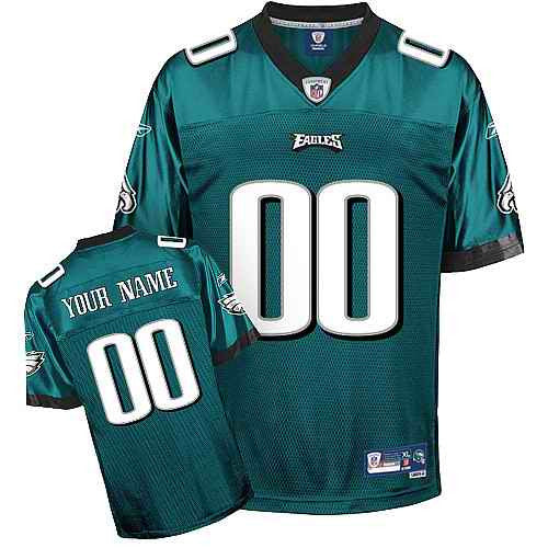 Custom Philadelphia Eagles green jersey