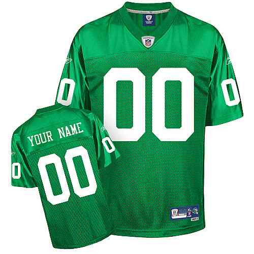 Custom Philadelphia Eagles green jersey