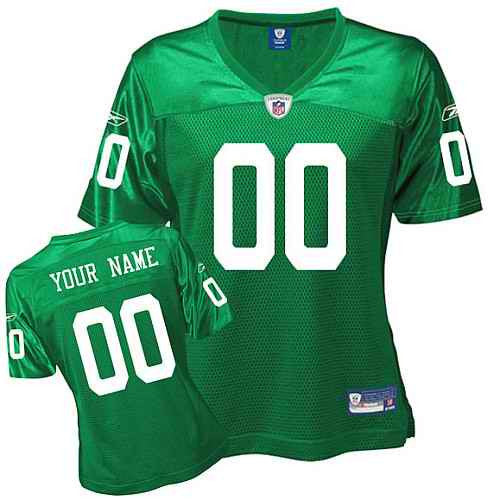 Custom Philadelphia Eagles green jersey