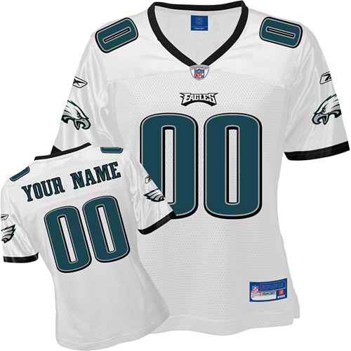 Custom Philadelphia Eagles white jersey