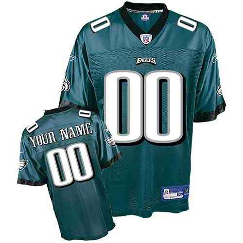 Custom Philadelphia Eagles green jersey