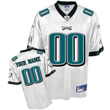 Custom Philadelphia Eagles white jersey