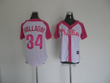 Halladay Philadelphia Phillies pink jersey