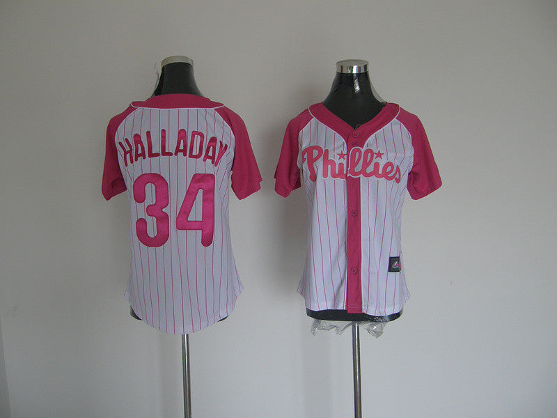 Halladay Philadelphia Phillies pink jersey
