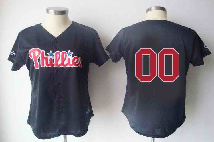Custom Philadelphia Phillies black jersey