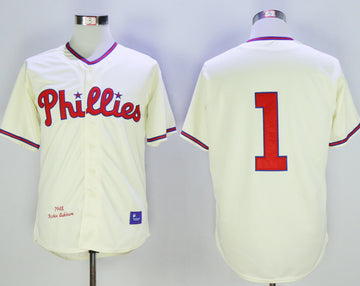 Richie Ashburn Philadelphia Phillies cream Throwback jersey