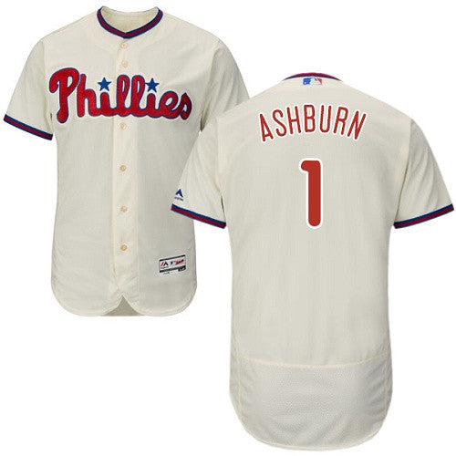 Richie Ashburn Philadelphia Phillies cream jersey