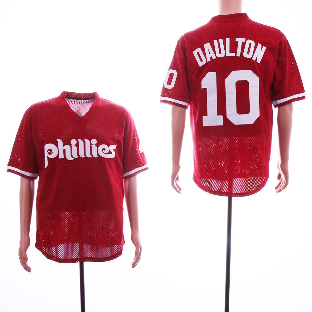 Darren Daulton Philadelphia Phillies red jersey