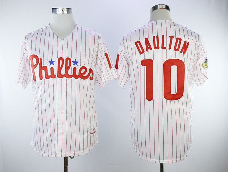 Darren Daulton Philadelphia Phillies white Cooperstown jersey
