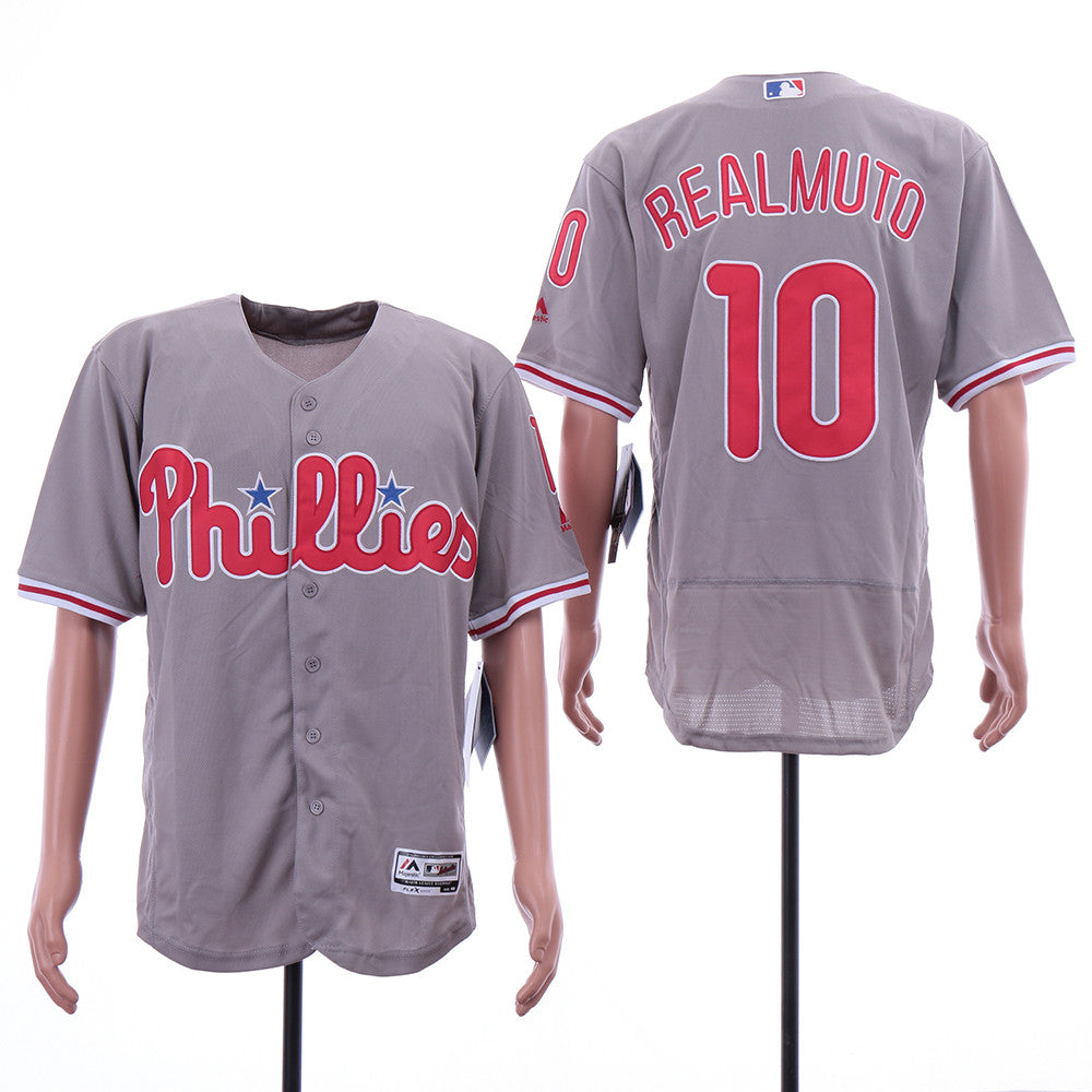 J.T. Realmuto Philadelphia Phillies gray jersey