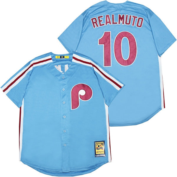 J.T. Realmuto Philadelphia Phillies blue Cooperstown jersey