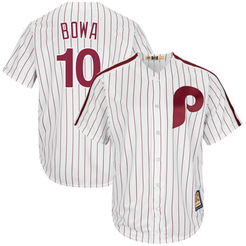 Larry Bowa Philadelphia Phillies white Cooperstown jersey