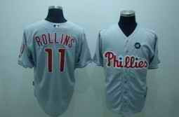 Jimmy Rollins Philadelphia Phillies grey jersey