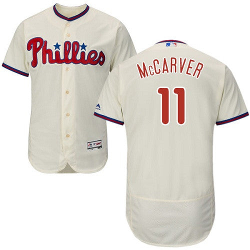Tim McCarver Philadelphia Phillies cream jersey
