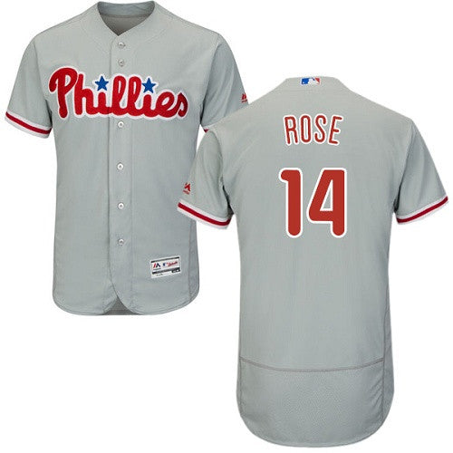 Pete Rose Philadelphia Phillies gray jersey
