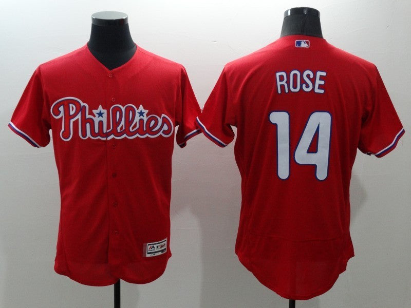 Pete Rose Philadelphia Phillies red jersey